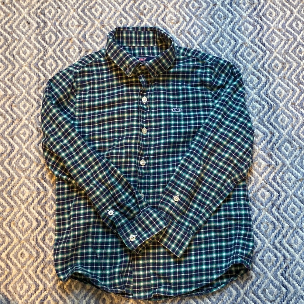 Vineyard Vines plaid flannel button down